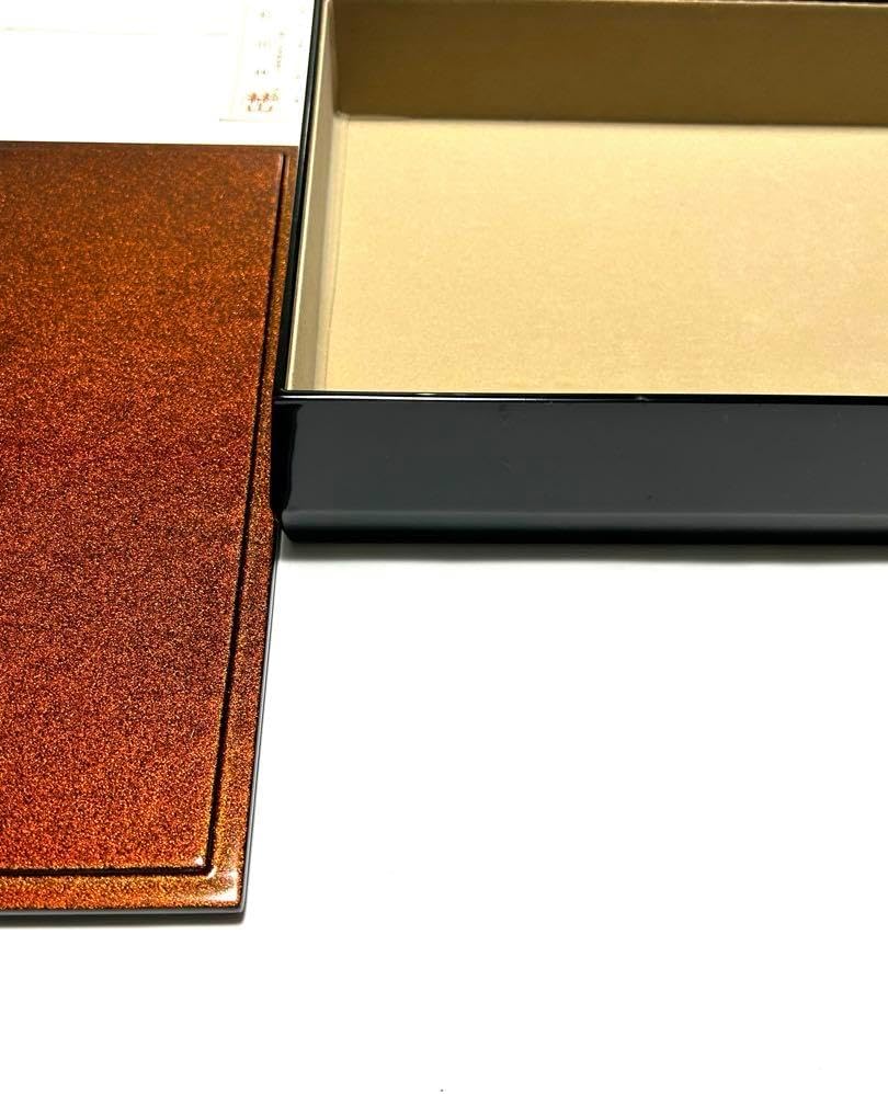 木製 溜 漆手塗 手書き蒔絵 木製胴張二段重 流水蒔絵 木製 溜 漆手塗 手書き蒔絵 木製胴張二段重 流水蒔絵